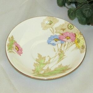 Vintage Hand Painted Saucer Standard China Somerset no cup England Cottagecore